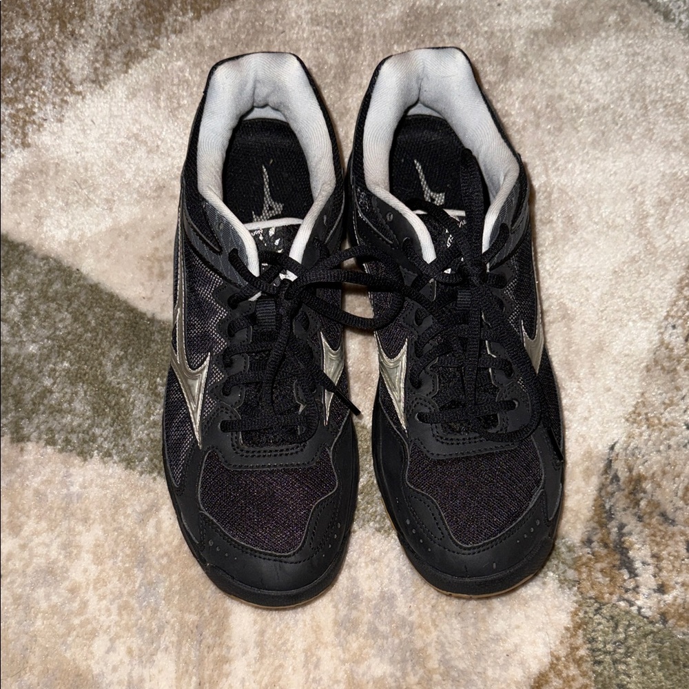 Black and Silver Athletic Sneakers